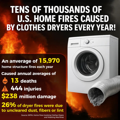 Universal Dryer Vent Lint Cleaner Brush Kit