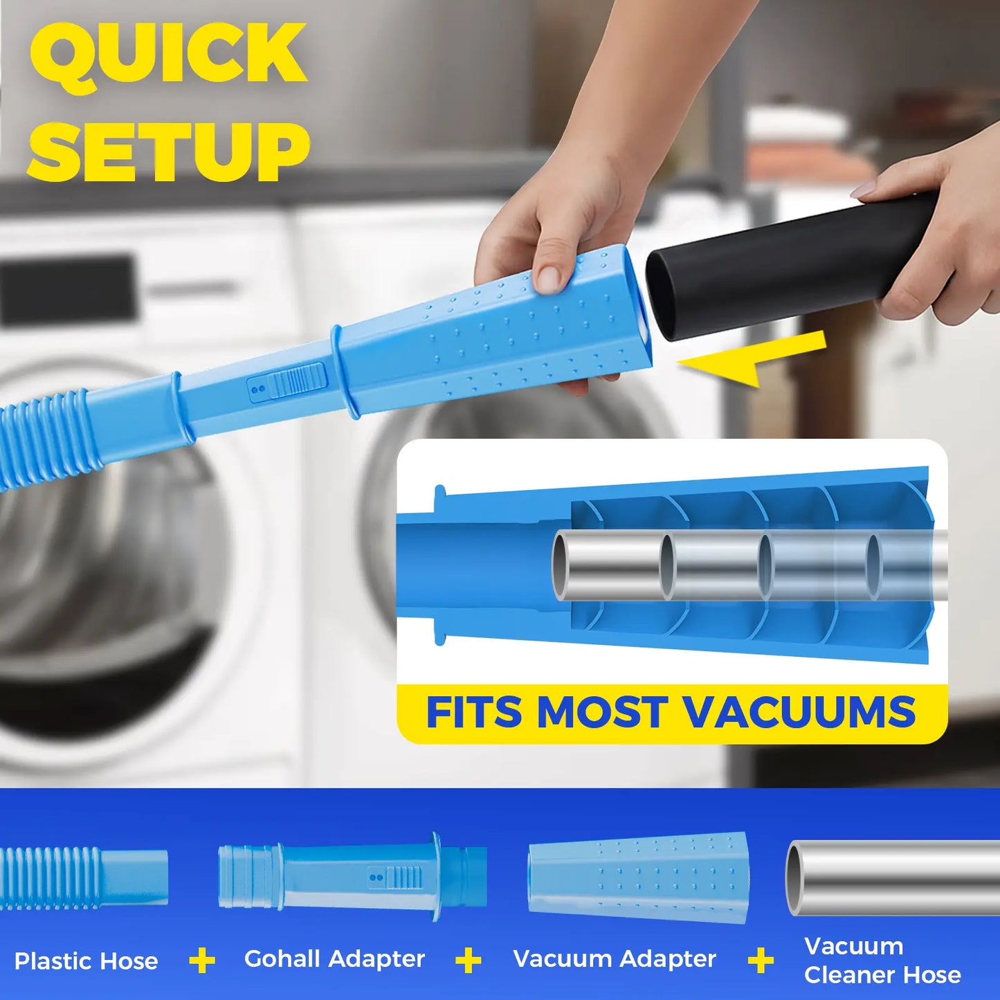 Universal Dryer Vent Lint Cleaner Brush Kit