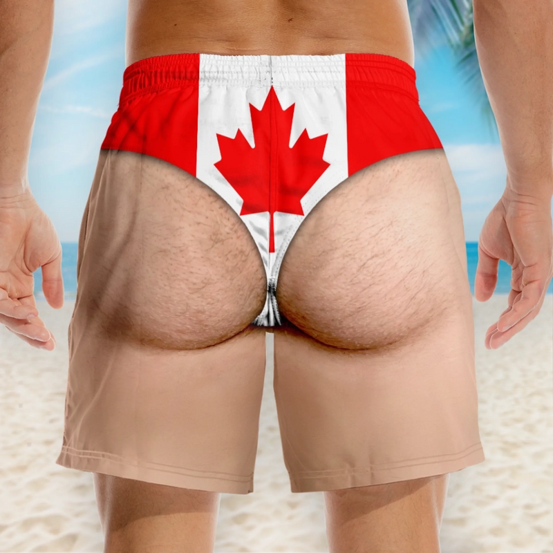 Funny Patriotic Men’s Swim Trunks – Freedom & Chill Summer Beach Shorts 🏖️😎