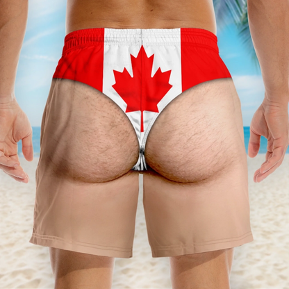Funny Patriotic Men’s Swim Trunks – Freedom & Chill Summer Beach Shorts 🏖️😎