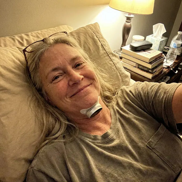 Happy customer resting
