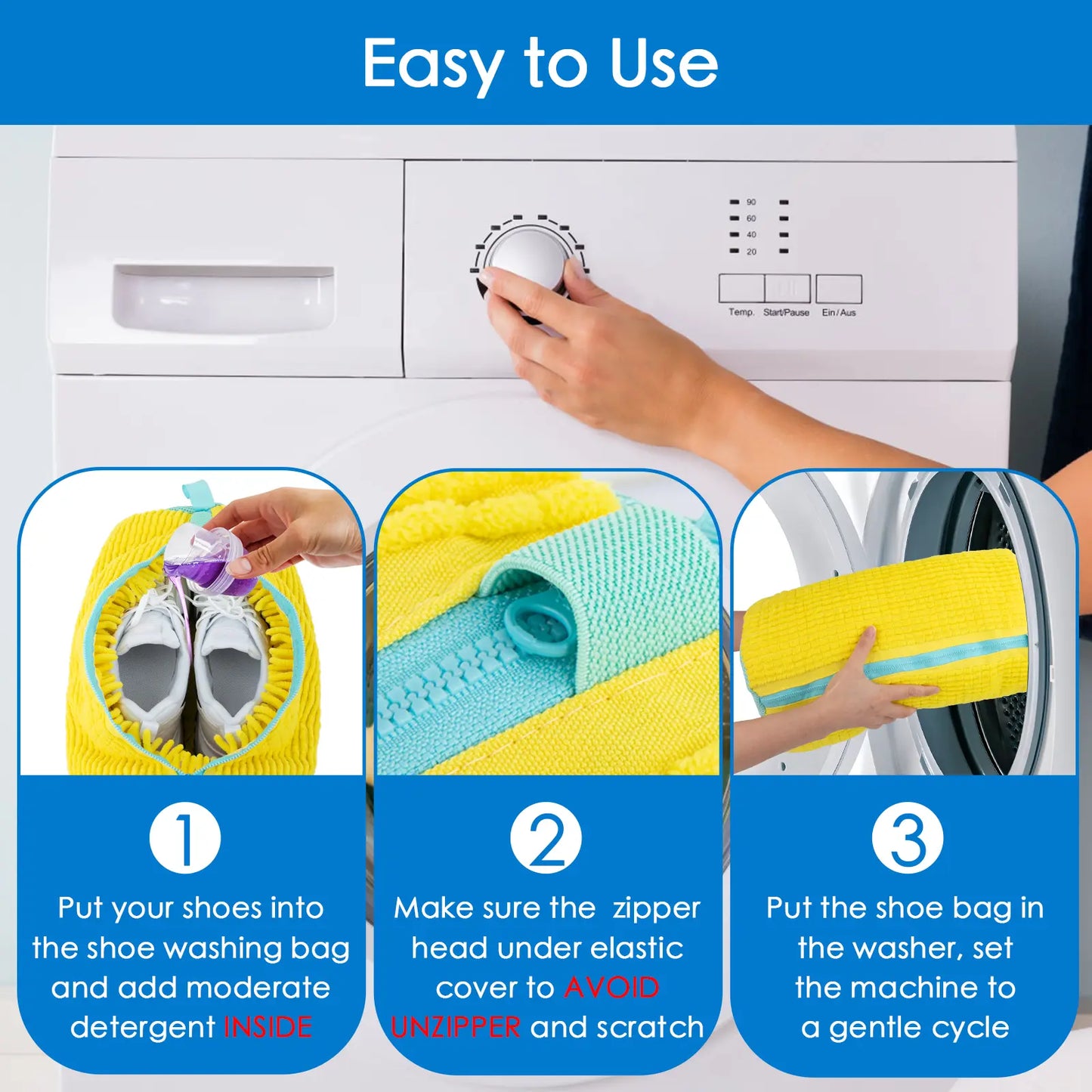 Laundry Shoe Washing Bag - Protect Your Footwear