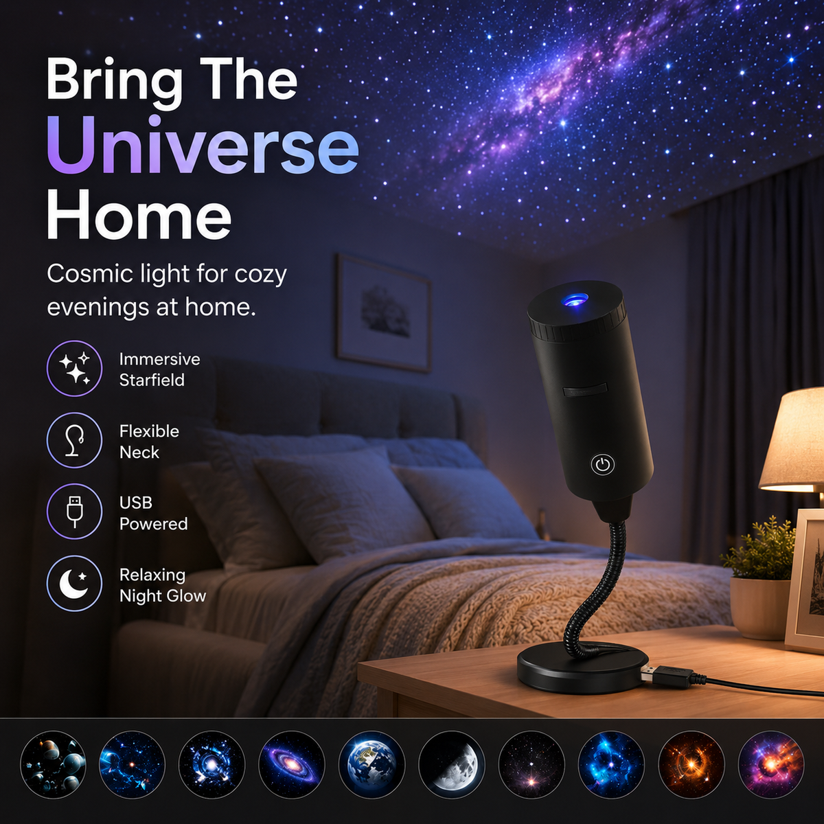 Plug‑and‑Play HD Holiday Projector, Multi‑Scene Projection Light for Christmas, Halloween & Faith‑Themed Decor 2026