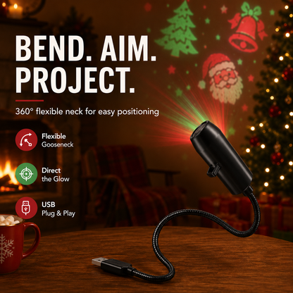 Plug-and-Play HD Halloween Horror Projector