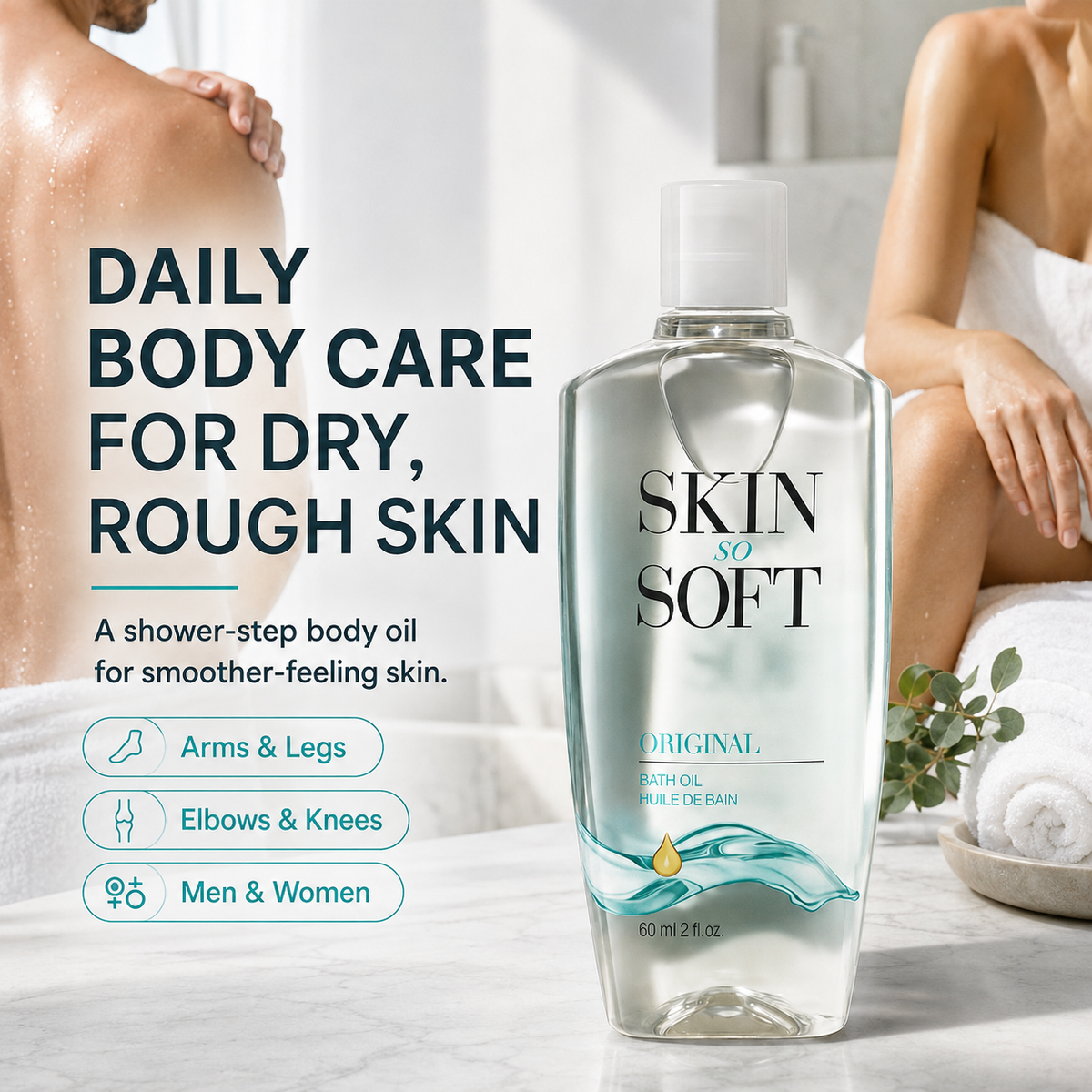 Skin So Soft Original Bath Oil - For Silky Smooth Skin & Natural Mosquito Protection!