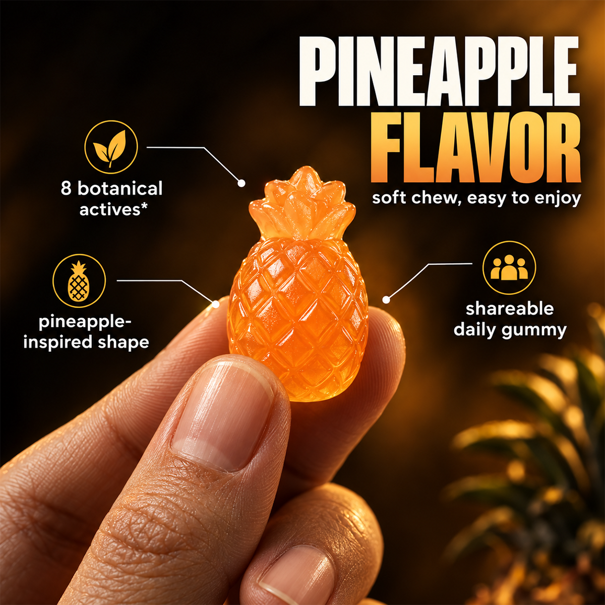 Intimacy Gummies – Pineapple Botanical Blend for Daily Wellness