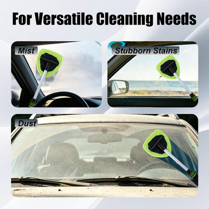 Windshield Cleaning Tool Set with Extendable Handle