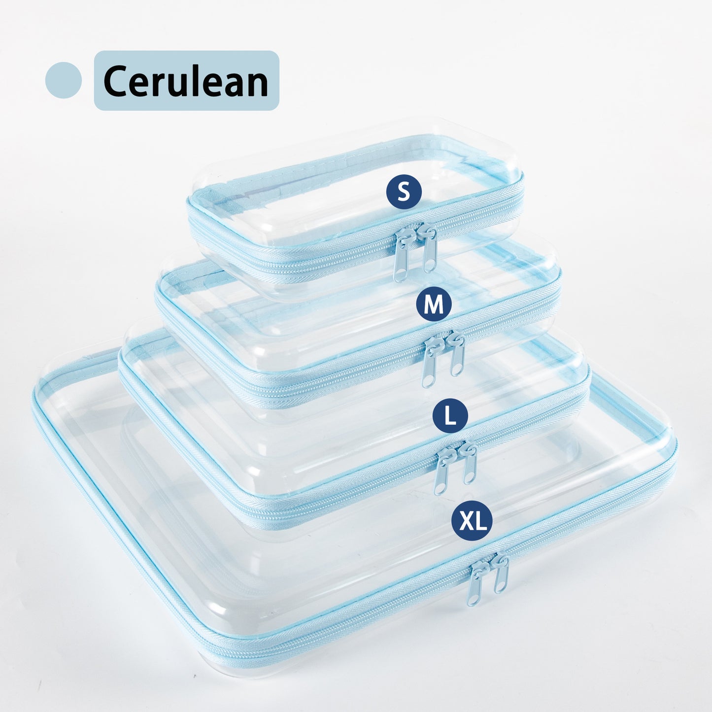 Portable Clear PVC Hard Zipper Organizer Box for Multi‑Purpose Storage