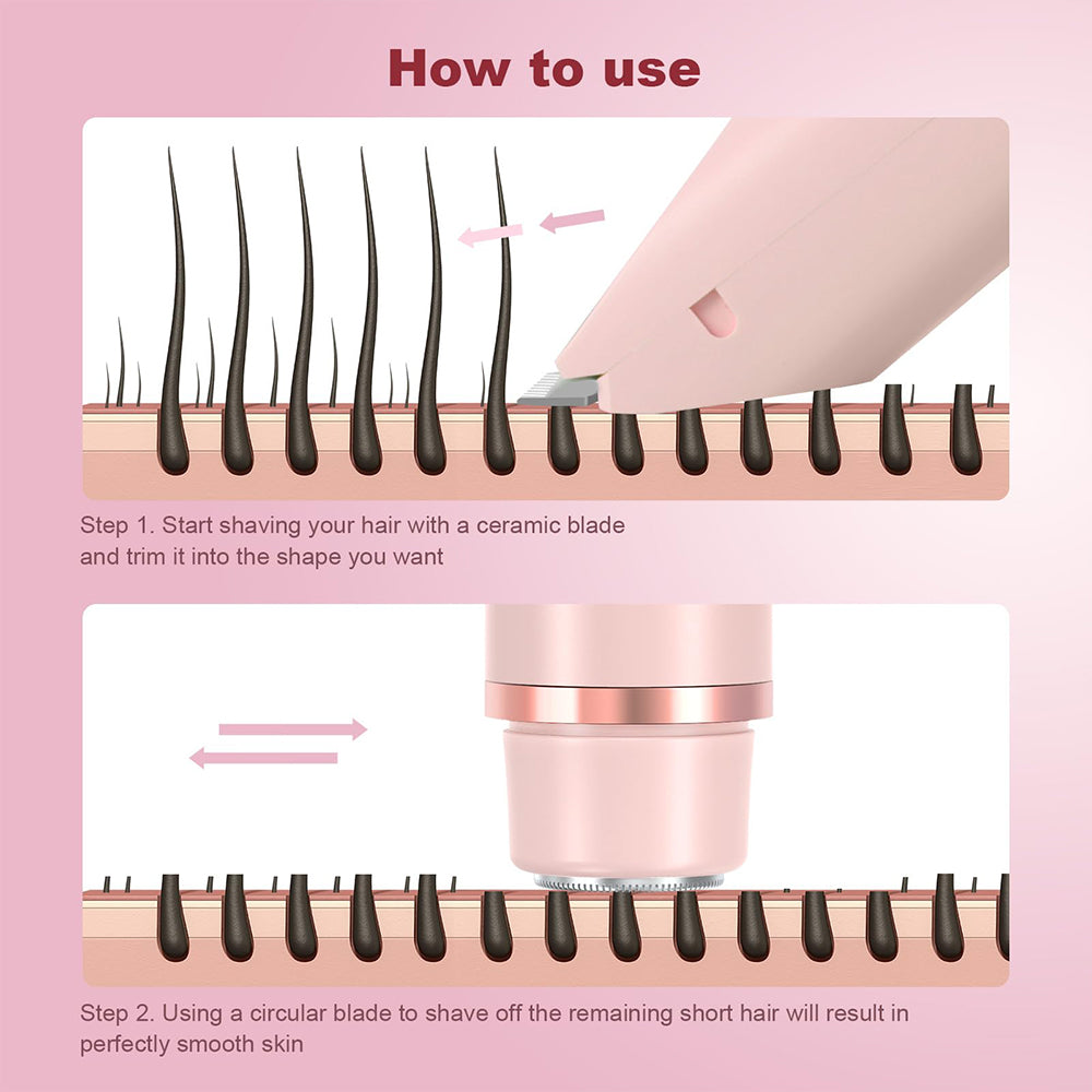 2-in-1 Painless Bikini Hair Trimmer