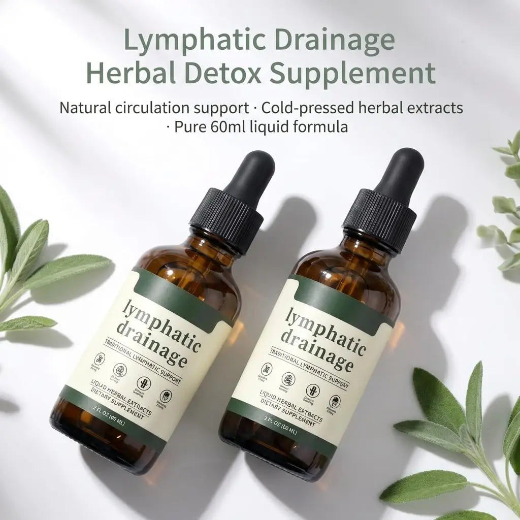 Organic Herbal Lymph Support Drops, Immunity & Vitality Daily Supplement