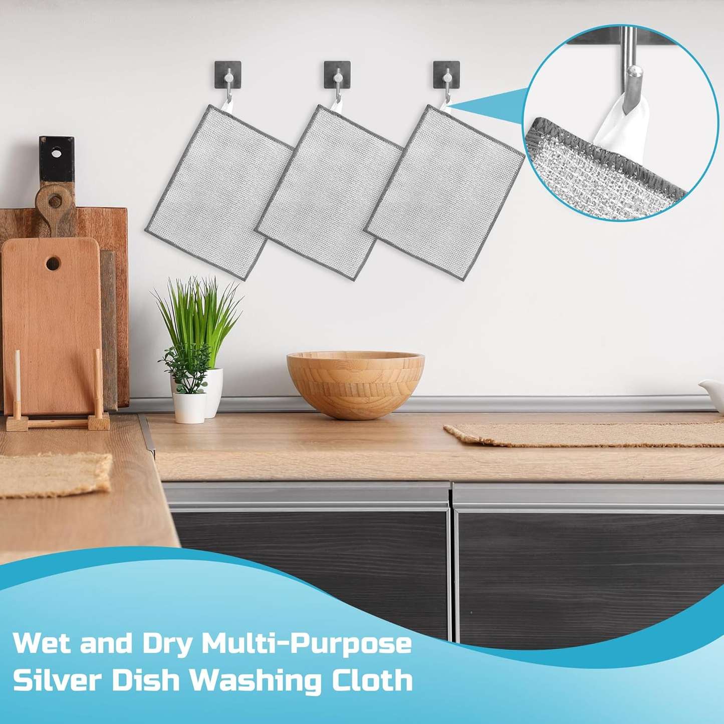 Double layer steel wire Dishcloths