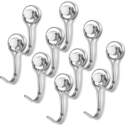 Swivel Neodymium Magnetic Hooks (30 lbs Hold)
