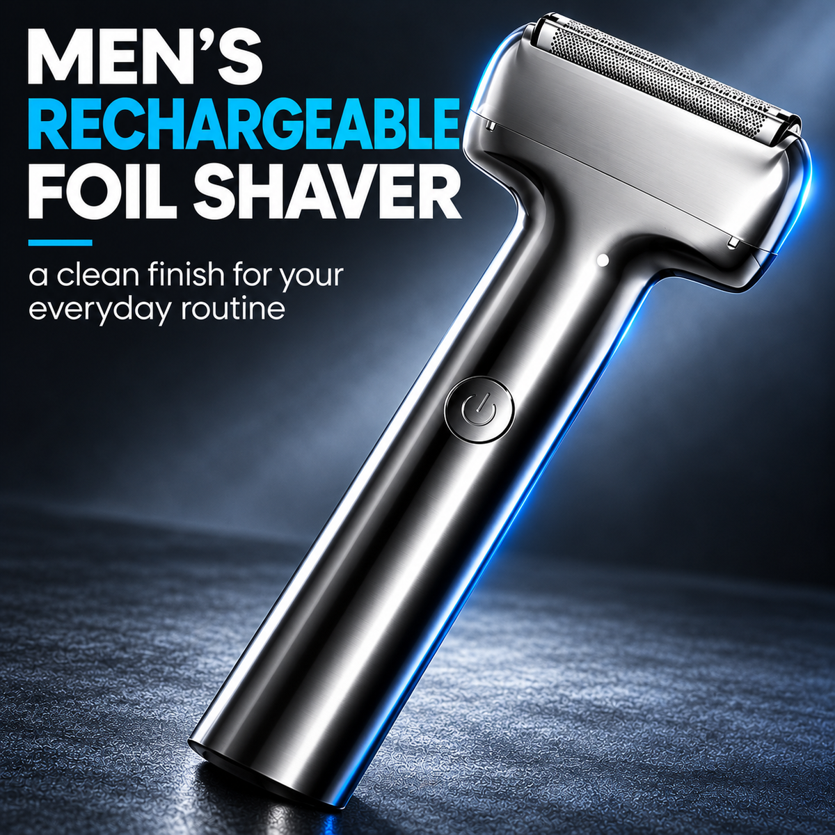 Men's Rechargeable Foil Electric Shaver, Cordless Portable Wet & Dry Beard Razor for Daily Grooming