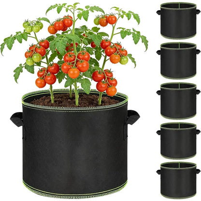 5-Pack 5 Gallon Fabric Grow Bags