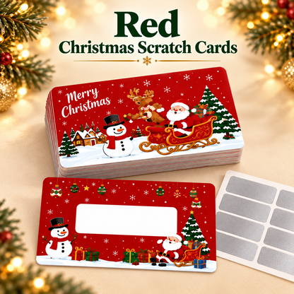 🎄60Pcs Kids Christmas Scratch Off Reward Cards, Xmas Party Supplies