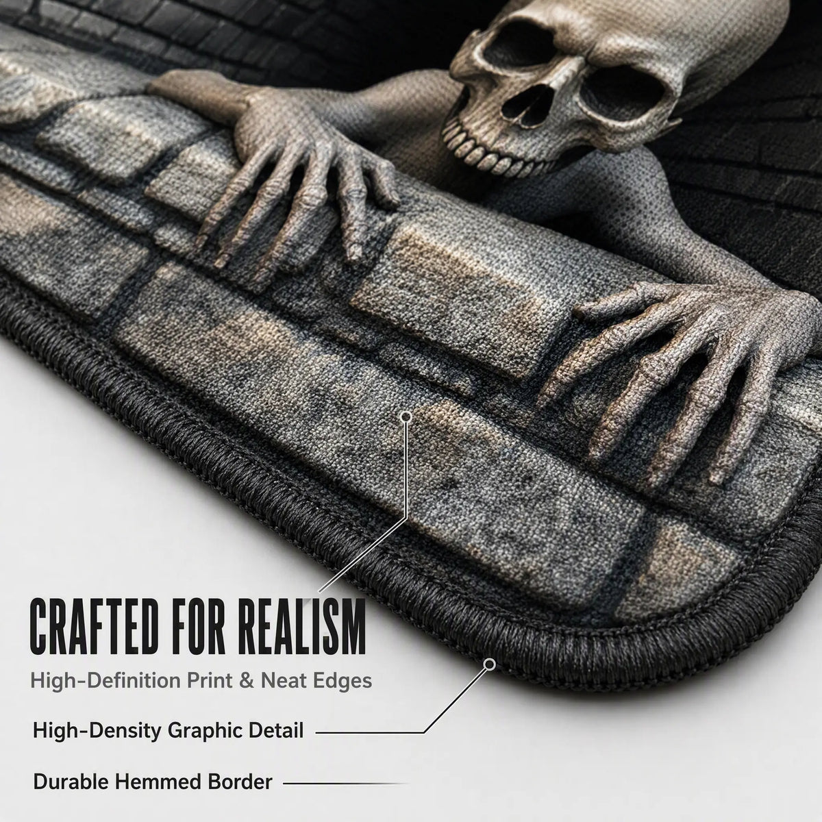 👻 Halloween 3D Clown Skull Welcome Doormat