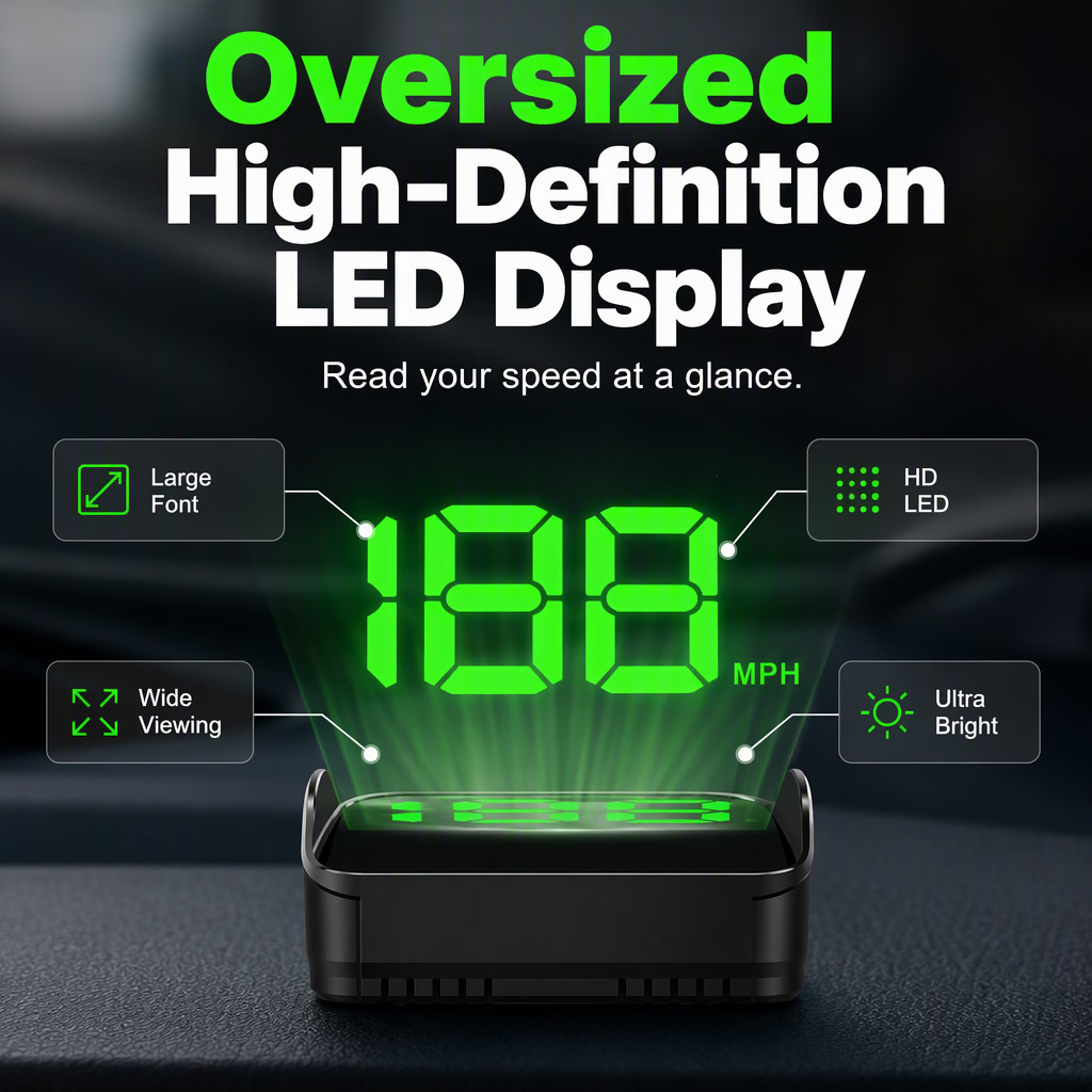 🚗Head-Up Display GPS Digital Speedometer