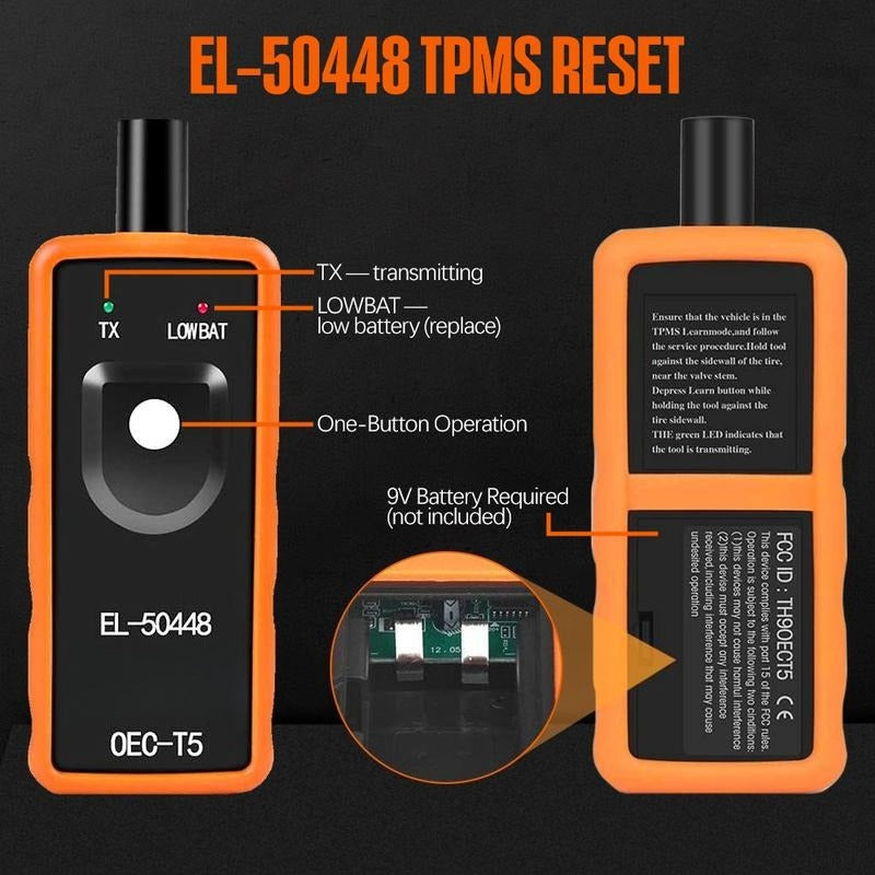 TPMS Relearn Reset Tool for Tire Pressure Monitoring Sensor