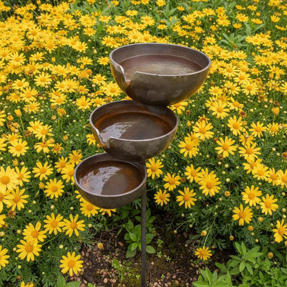 🌧️ Rain Catcher Self-Filling Bird Bath 🐦 Weatherproof Outdoor Garden Bird Water Bowl
