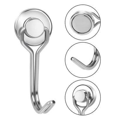 Swivel Neodymium Magnetic Hooks (30 lbs Hold)