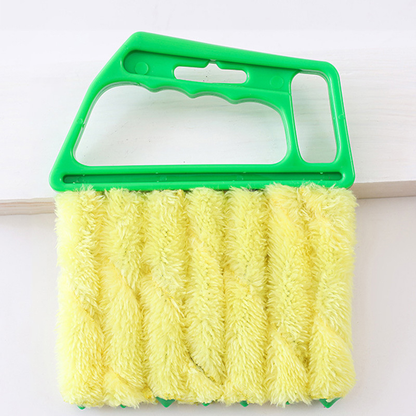 Blind window cleaning dust collector tool