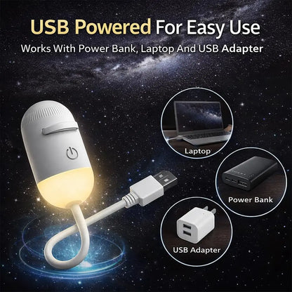 2-in-1 Galaxy Star Projector USB Night Light for Indoor Decor