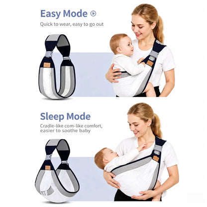 Adjustable Single-Shoulder Portable Strap, Lightweight Breathable Mesh Hip Strap