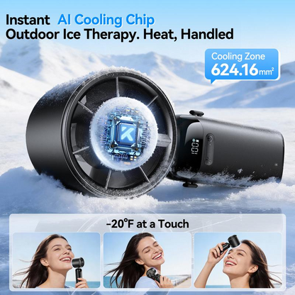 4-in-1 portable refrigeration handheld turbo fan