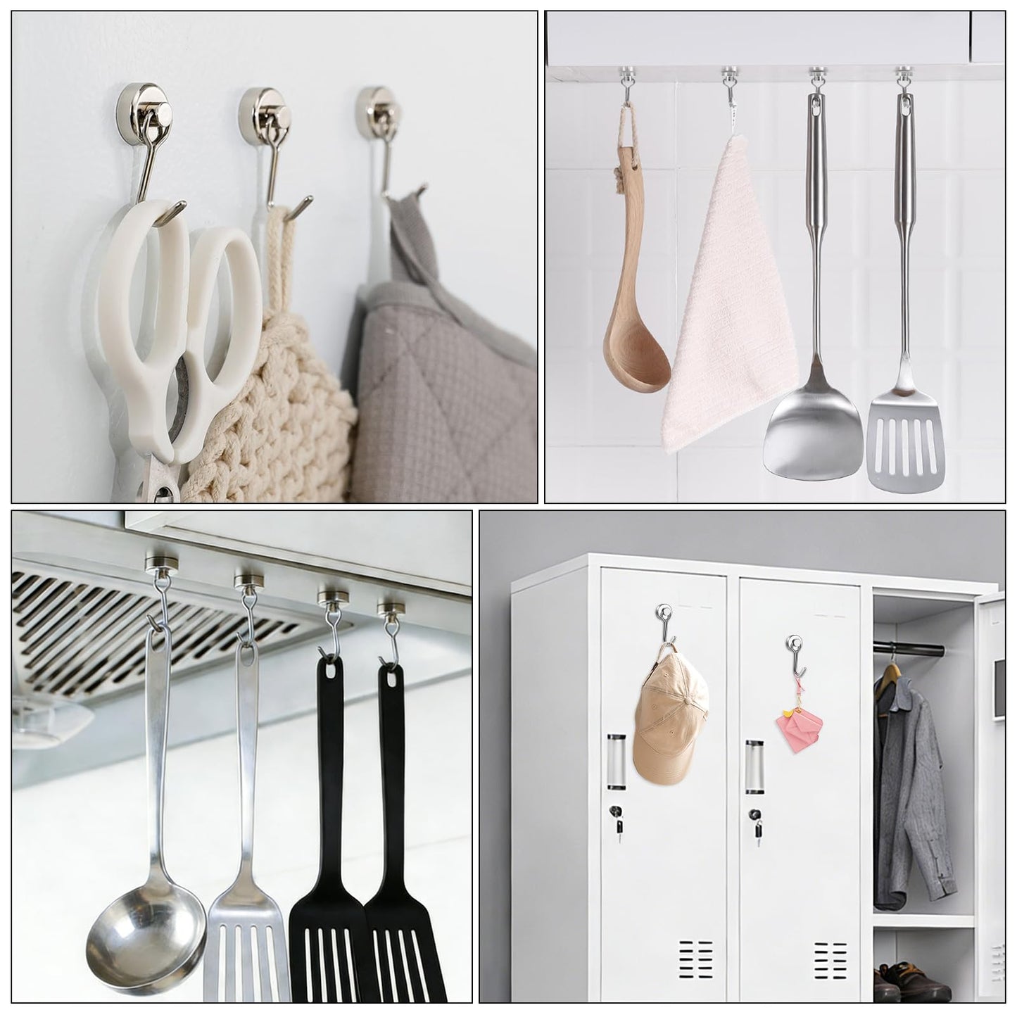 Swivel Neodymium Magnetic Hooks (30 lbs Hold)