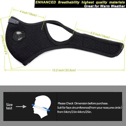 Reusable Carbon Filter Dust Mask