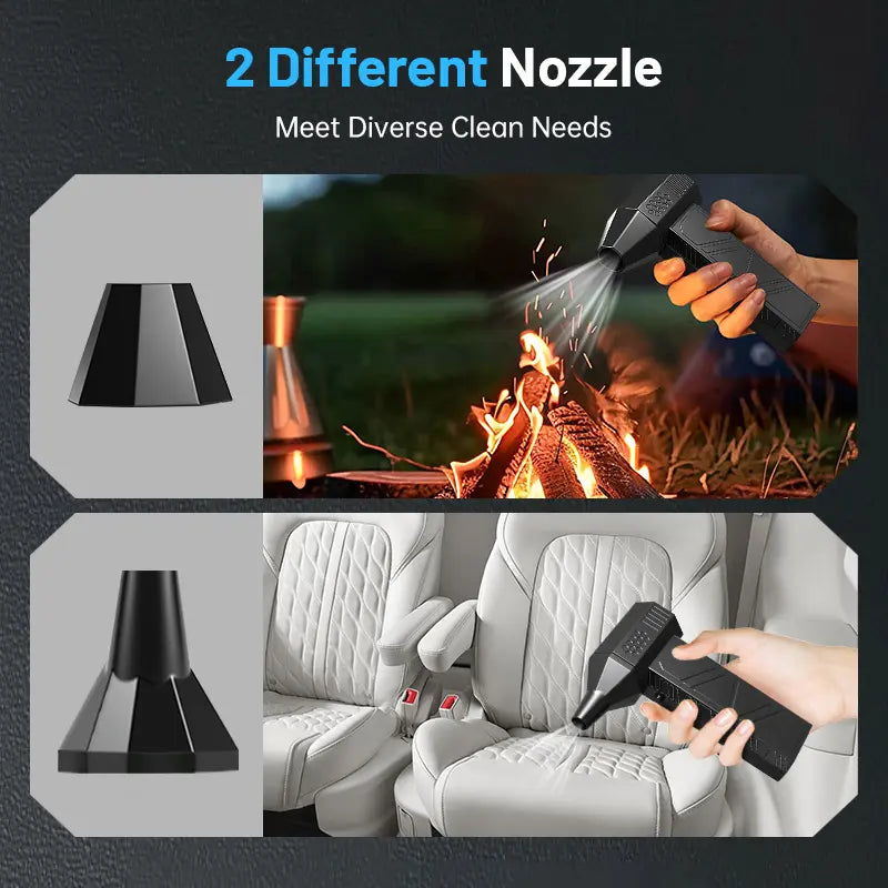 Powerful Turbo Mini Jet Fan, Rechargeable Portable Compact Handheld Fan