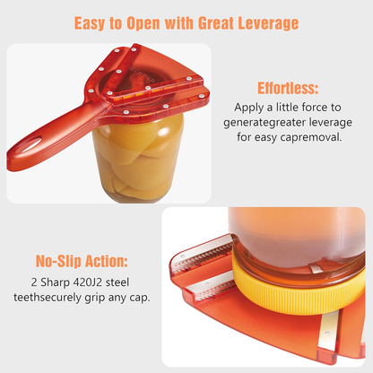 Jar Opener for Weak Hands & Seniors – Easy Grip Manual Lid & Bottle Opener for Arthritis, Stainless Steel Kitchen Tool