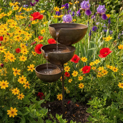 🌧️ Rain Catcher Self-Filling Bird Bath 🐦 Weatherproof Outdoor Garden Bird Water Bowl