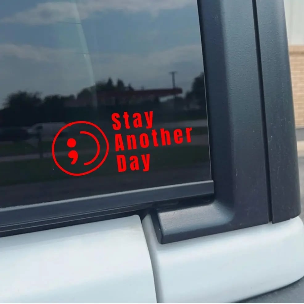 Share Pack SAD Mental Health Awareness Car Decal, 5 Pcs