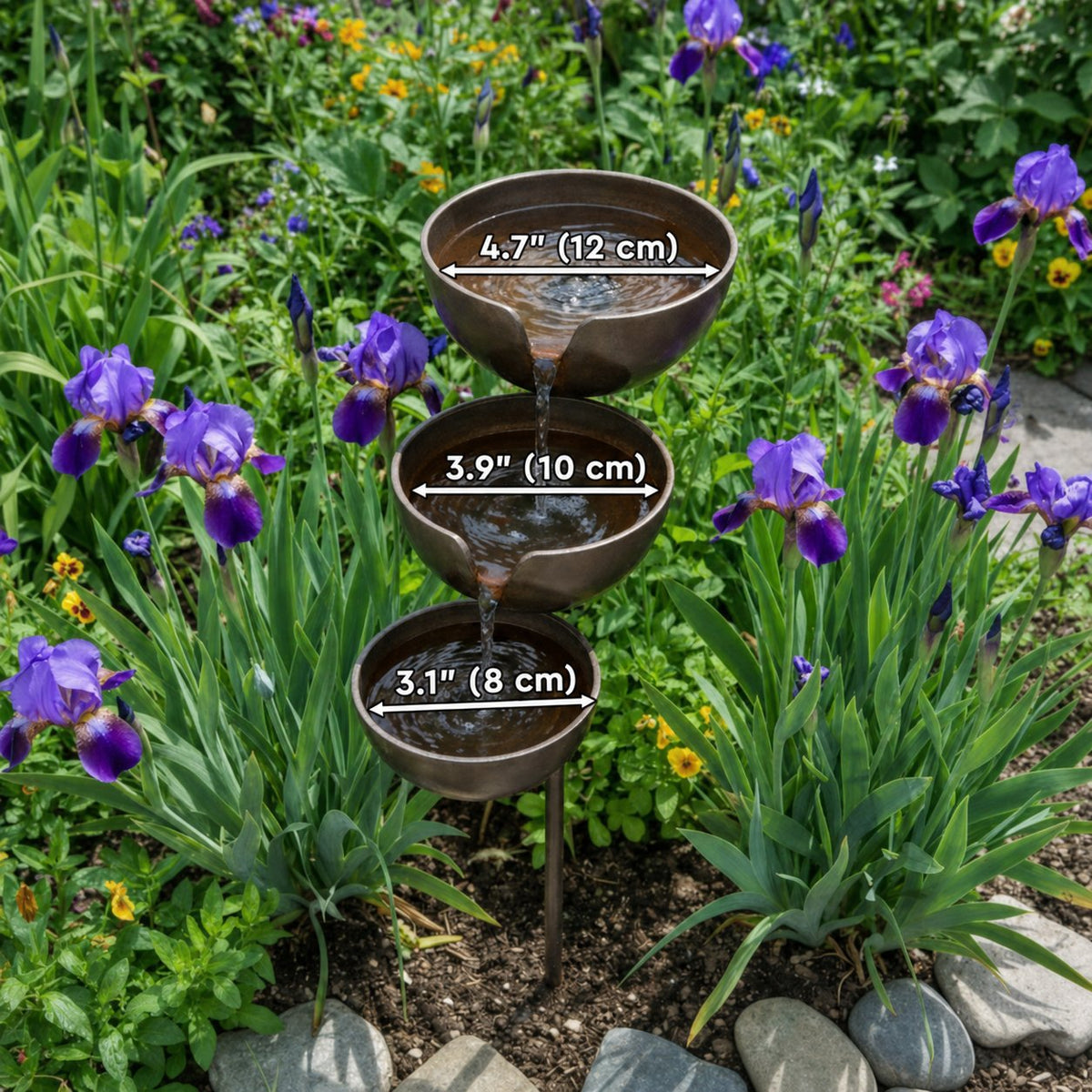 🌧️ Rain Catcher Self-Filling Bird Bath 🐦 Weatherproof Outdoor Garden Bird Water Bowl