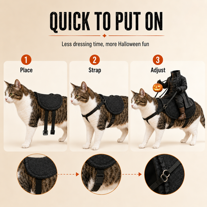 😺Headless Horseman Pet Halloween Costume🎃