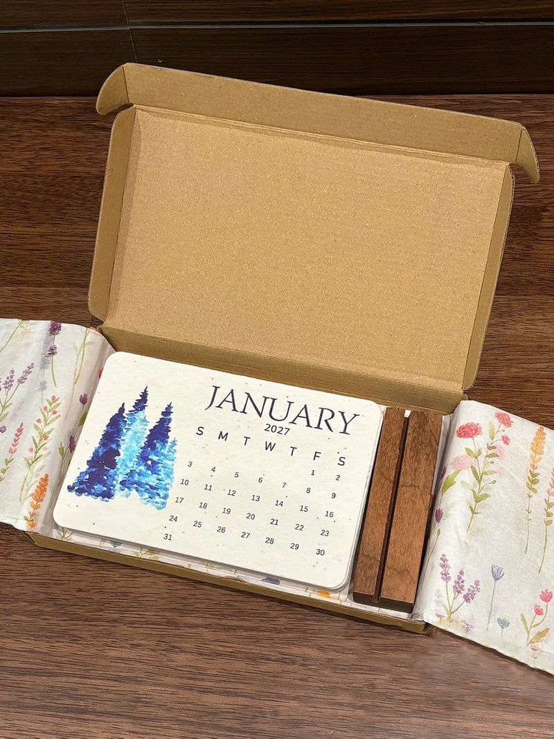 🌱Eco-Friendly Plantable “Timeless” Seed Calendar 2027