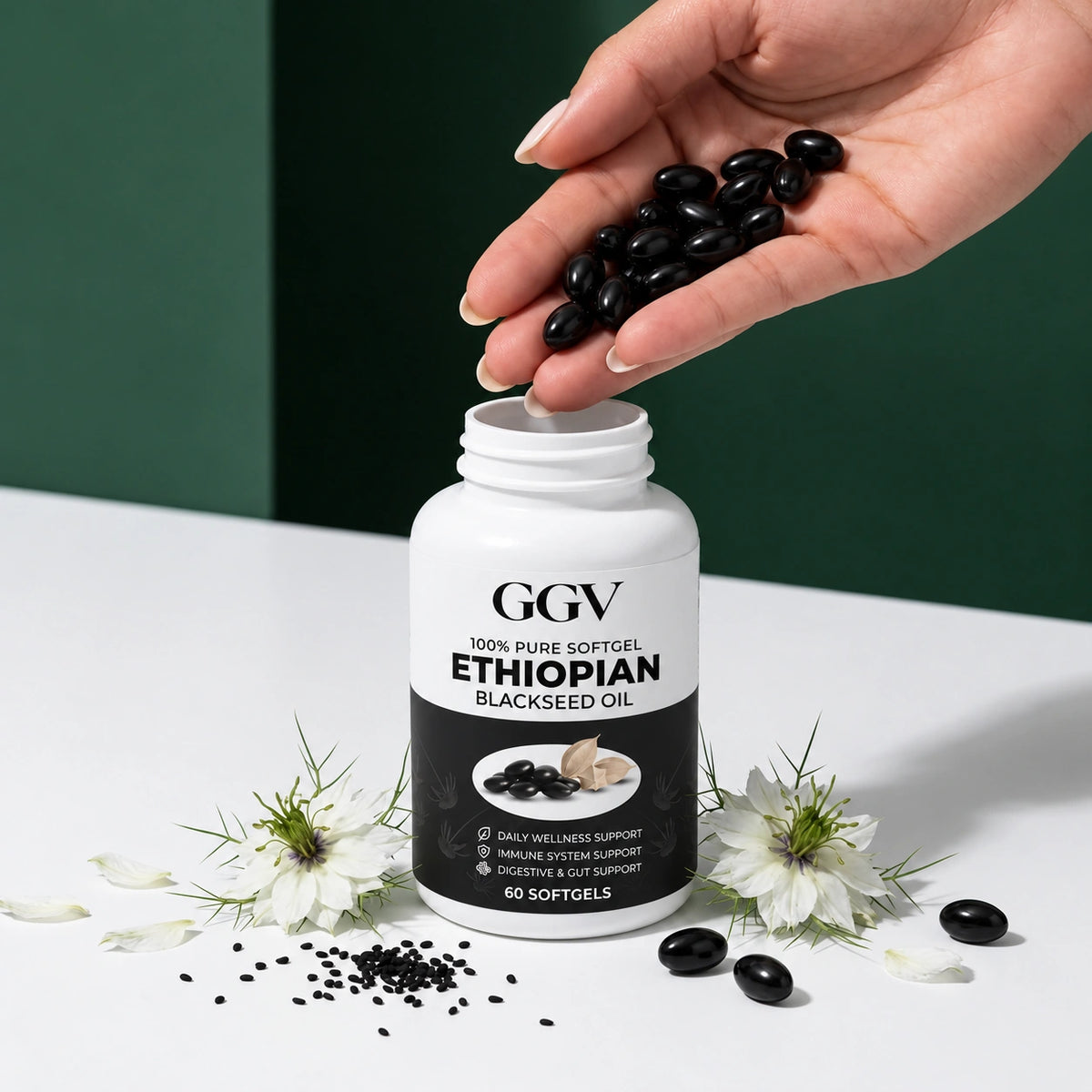 GGV Ethiopian Black Seed Oil Softgels - 60 Count