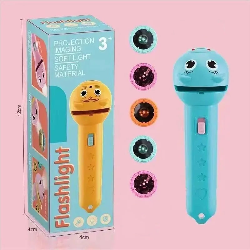 Kids' Projection Flashlight –48 Patterns, Bedtime Story & STEM Learning Toy
