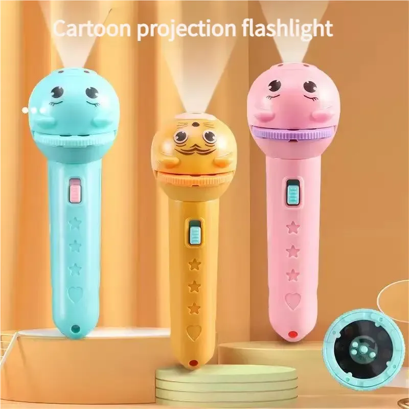 Kids' Projection Flashlight –48 Patterns, Bedtime Story & STEM Learning Toy