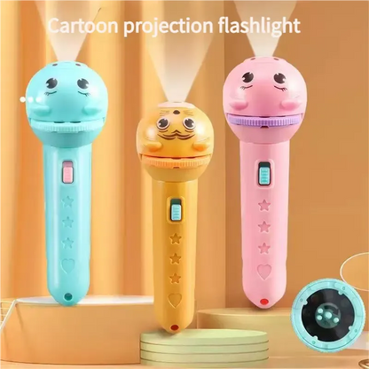 Kids' Projection Flashlight –48 Patterns, Bedtime Story & STEM Learning Toy