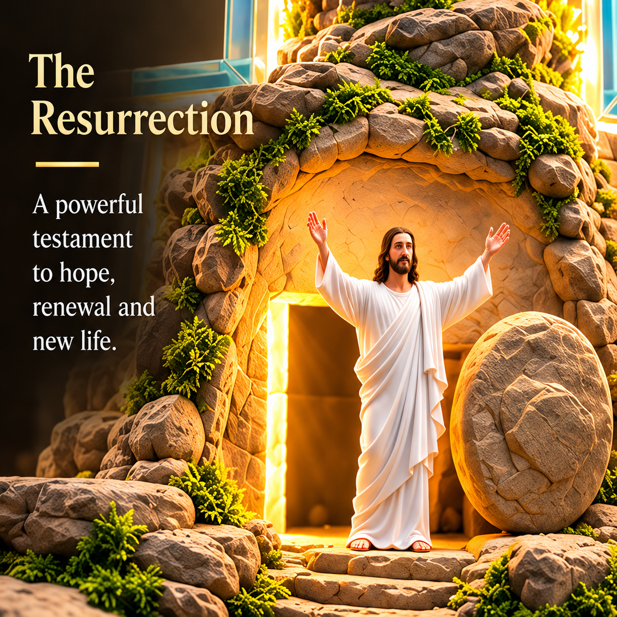 ✝️The Story of Jesus in 6 Scenes Cross Lamp