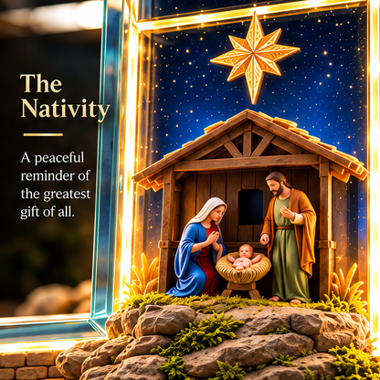 ✝️The Story of Jesus in 6 Scenes Cross Lamp