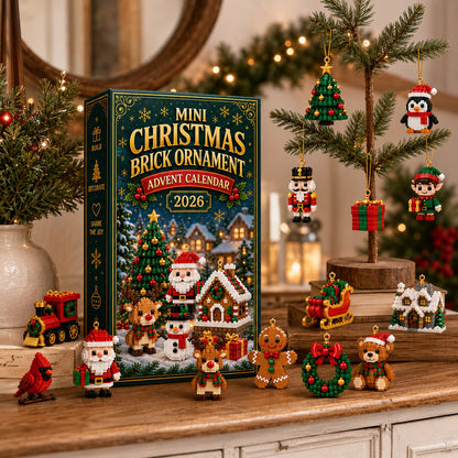 🎄 24-Day Mini Christmas Ornament Advent Calendar | 24 unique festive buildable designs with hanging loops