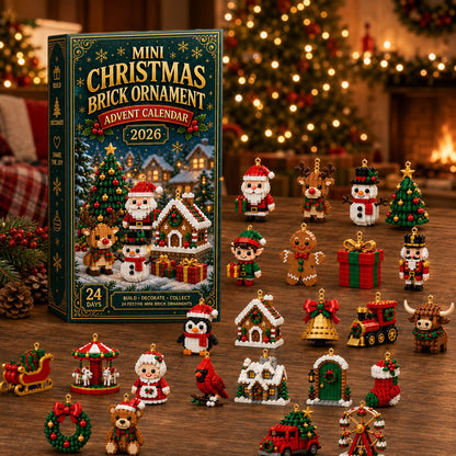 🎄 24-Day Mini Christmas Ornament Advent Calendar | 24 unique festive buildable designs with hanging loops