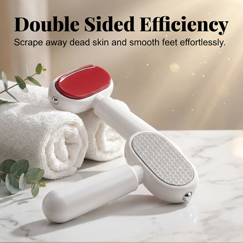🦶 Double Sided Stainless Steel Foot Scraper Callus Remover ✨