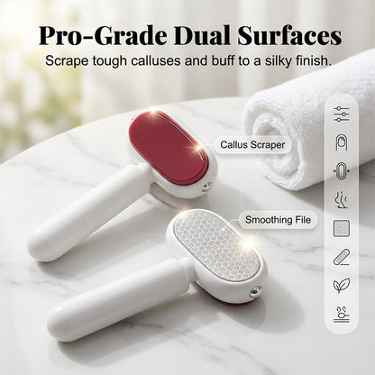🦶 Double Sided Stainless Steel Foot Scraper Callus Remover ✨