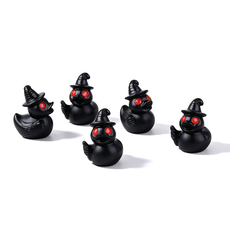 🎃40 Pcs Halloween Mini Resin Ducks (Devil, Ghost, & Skeleton Designs)
