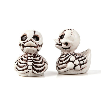 🎃40 Pcs Halloween Mini Resin Ducks (Devil, Ghost, & Skeleton Designs)
