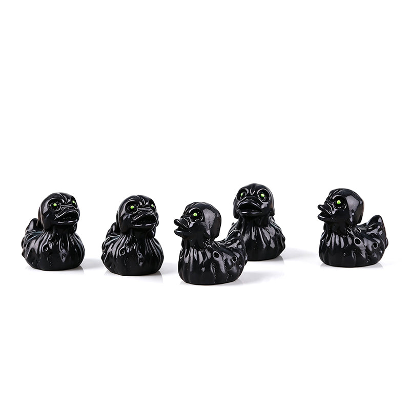 🎃40 Pcs Halloween Mini Resin Ducks (Devil, Ghost, & Skeleton Designs)